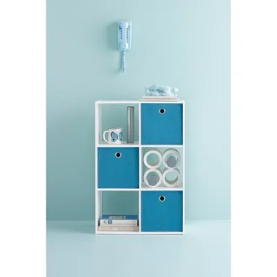 11" 6 Cube Organizer Shelf White - Room Essentials