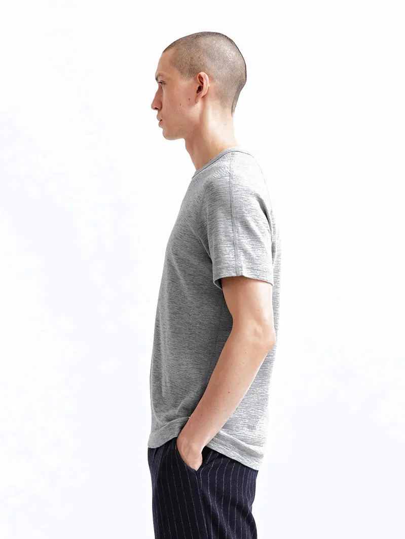 1X1 Slub T-Shirt Heather Grey