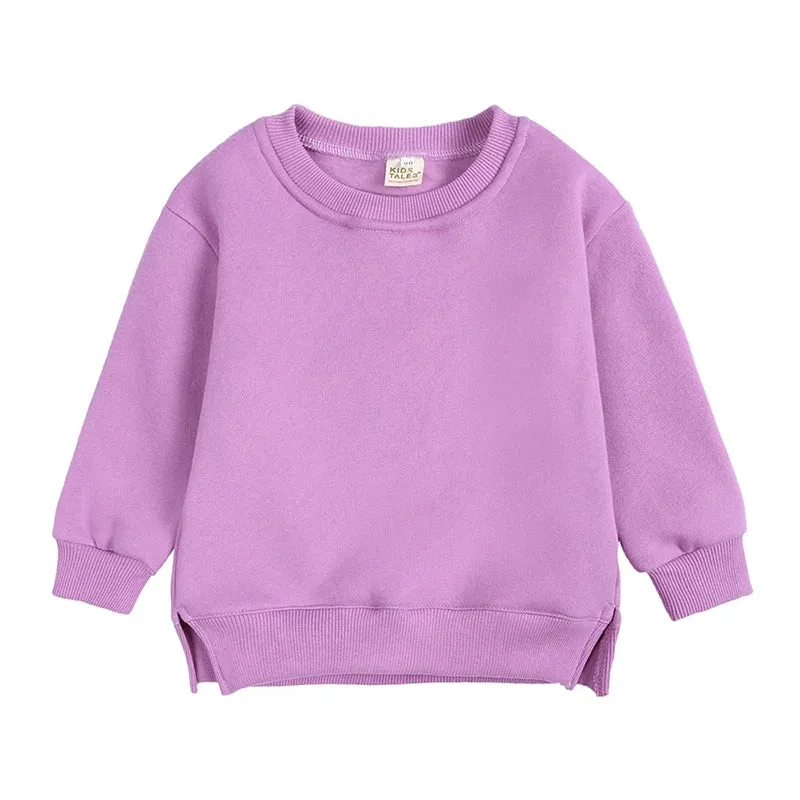 2023 Baby Kids Winter Bear Fleece Sweatshirt Cotton Warm Solid Long Sleeve Top Jacket Cute Boys Girls Hooded Outwear Clothes