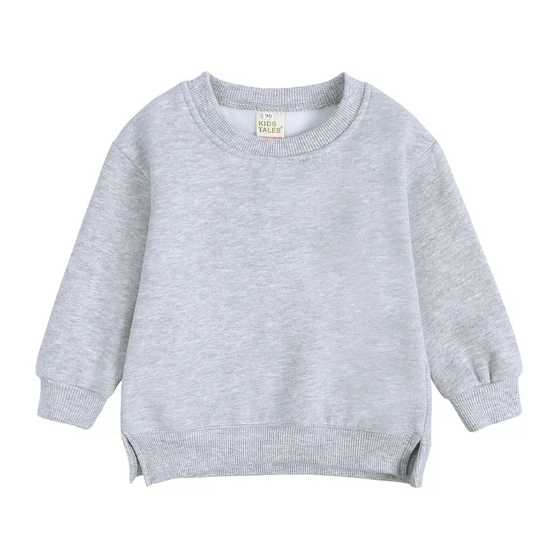 2023 Baby Kids Winter Bear Fleece Sweatshirt Cotton Warm Solid Long Sleeve Top Jacket Cute Boys Girls Hooded Outwear Clothes