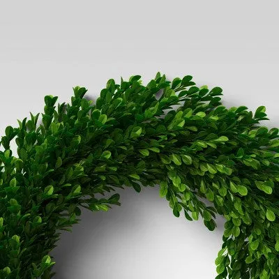 21.25" Preserved Boxwood Wreath - Threshold