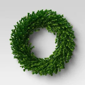 21.25" Preserved Boxwood Wreath - Threshold