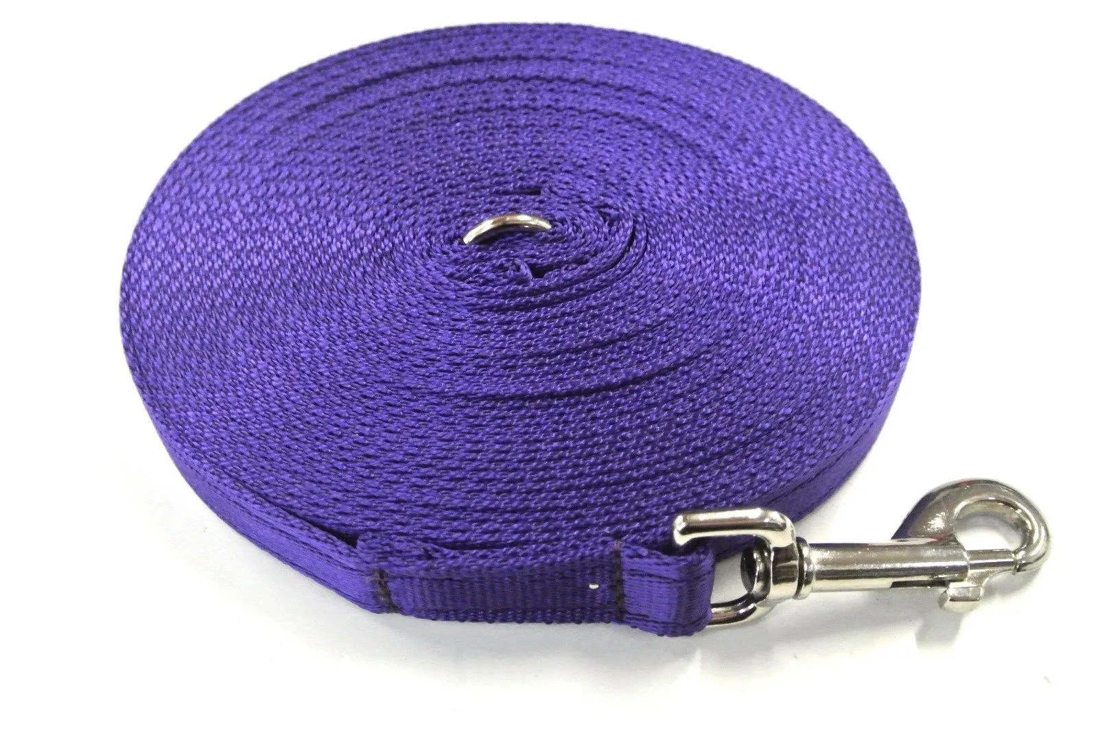 65ft - 100ft Dog Training Lead Obedience Recall Leash Long Dog Lead 25mm Cushion Webbing