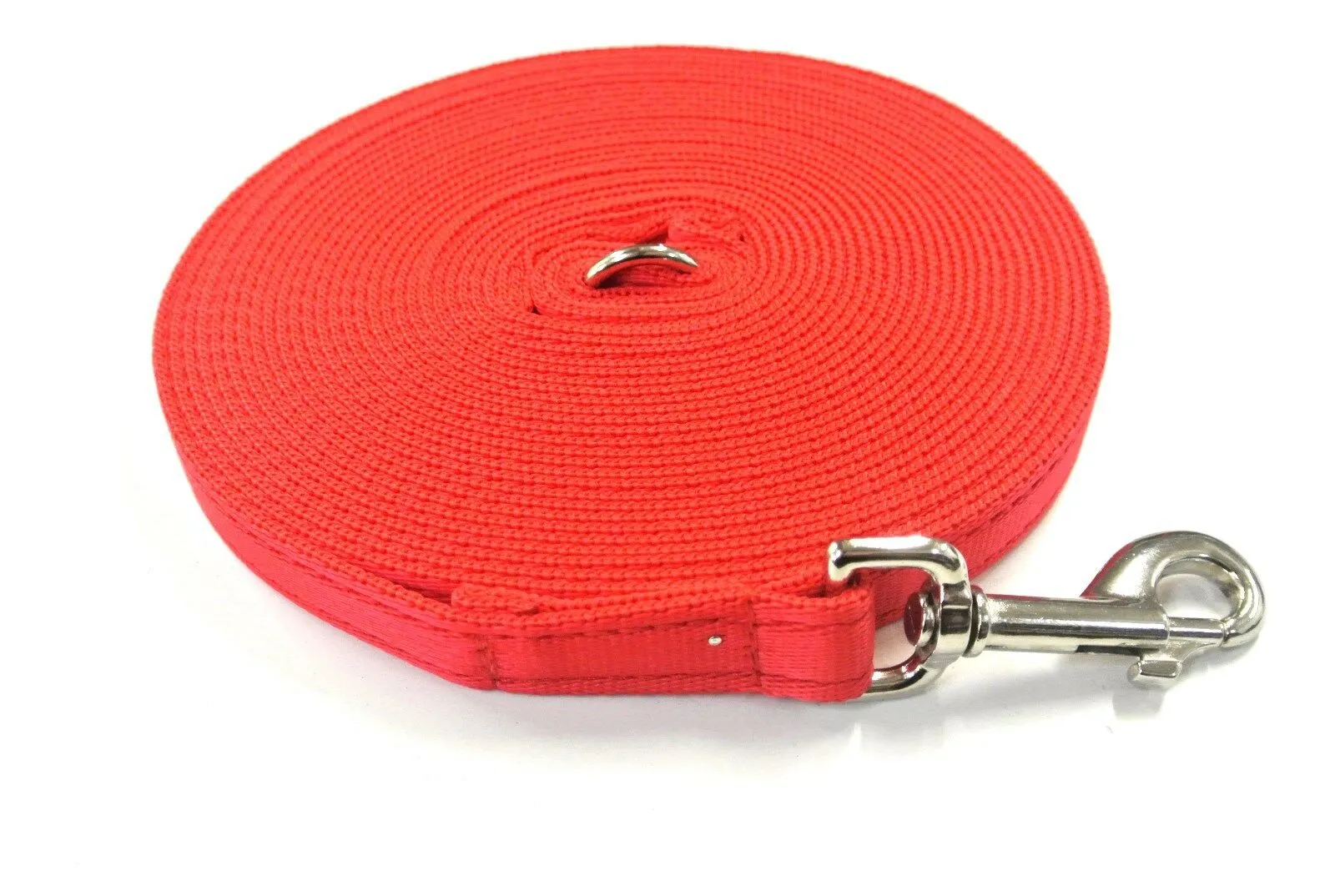 65ft - 100ft Dog Training Lead Obedience Recall Leash Long Dog Lead 25mm Cushion Webbing