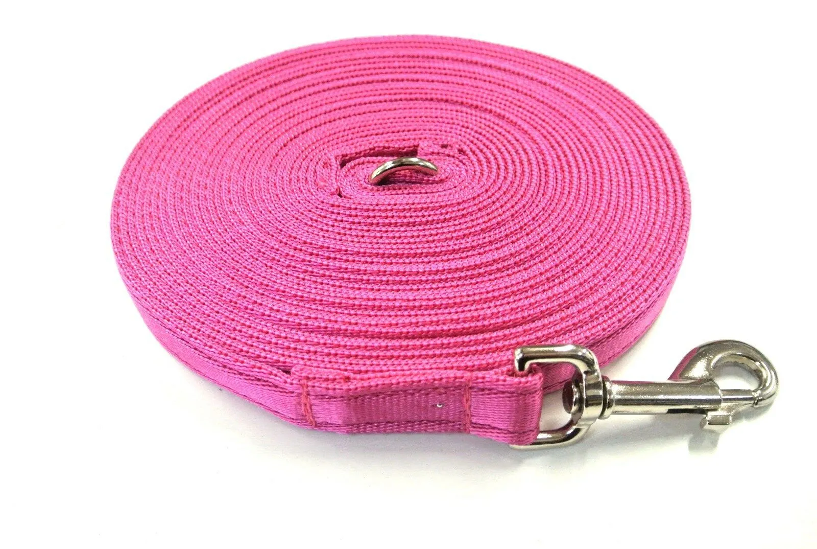 65ft - 100ft Dog Training Lead Obedience Recall Leash Long Dog Lead 25mm Cushion Webbing