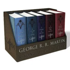 A Game of Thrones Leather-Cloth Boxed Set - (Song of Ice and Fire) by  George R R Martin (Mixed Media Product)