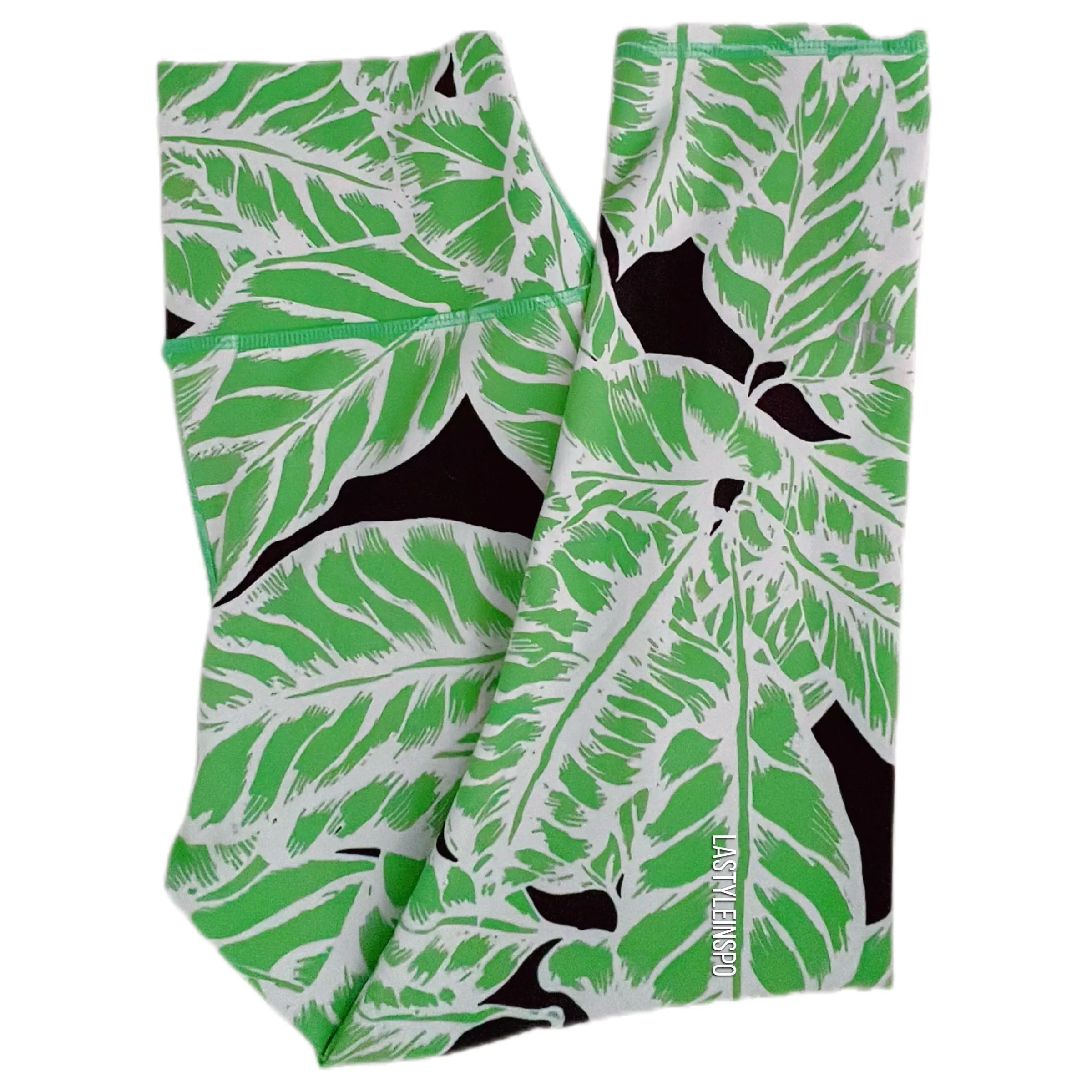 Alo Yoga Crop Pant Leggings Green Size S/M