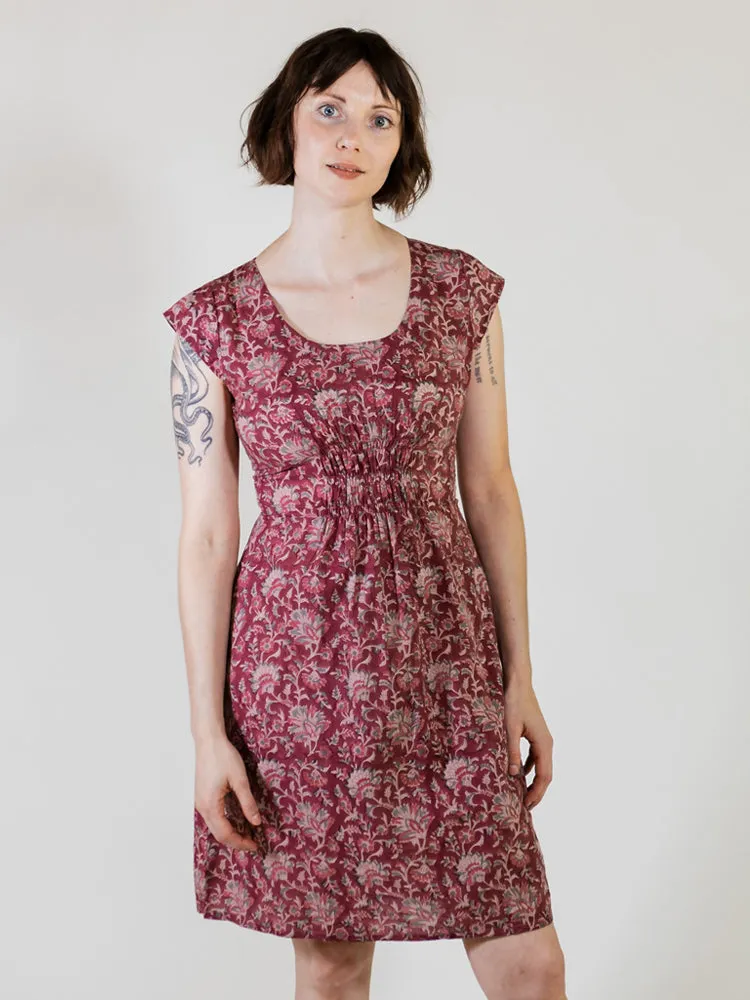 Artsy Traveler Dress - Magenta Vine