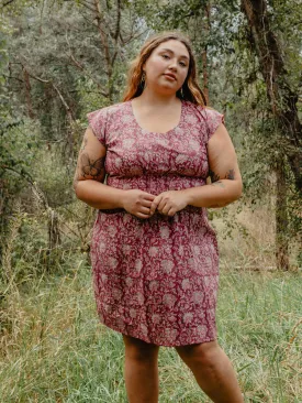 Artsy Traveler Dress - Magenta Vine