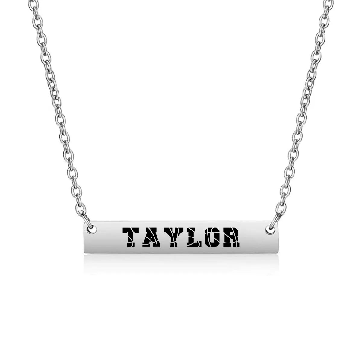 Basketball Name Bar Necklace