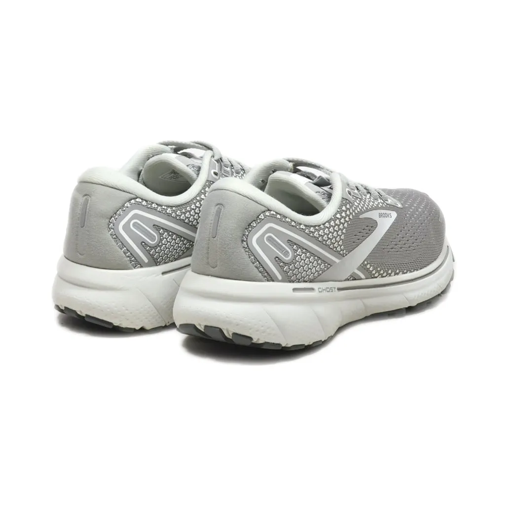 Brooks Ghost 14 Trainers Sport Shoes Fabric Grey Colour For Kids