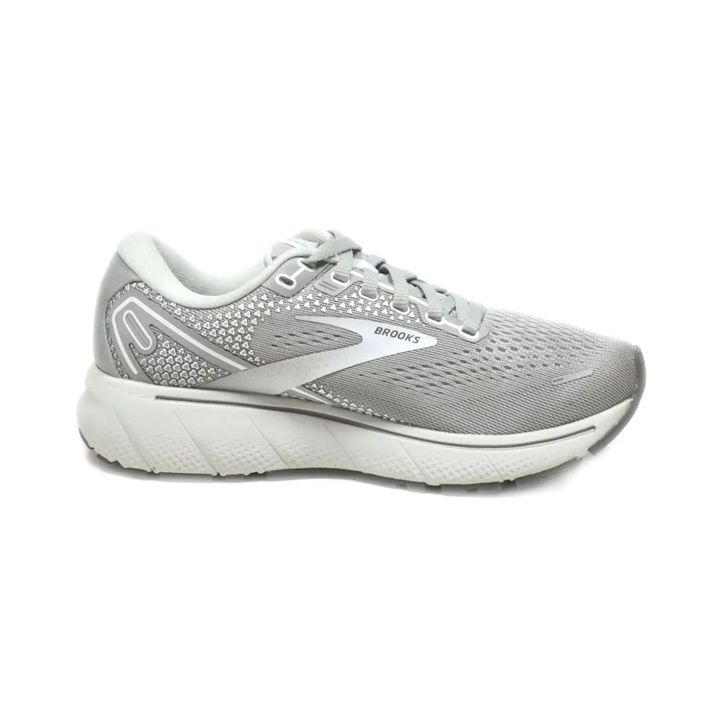 Brooks Ghost 14 Trainers Sport Shoes Fabric Grey Colour For Kids