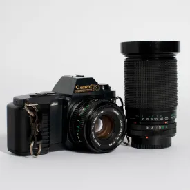 Canon T50 with 50mm f/1.8 and 28-210mm f/3.5-5.6 Kit