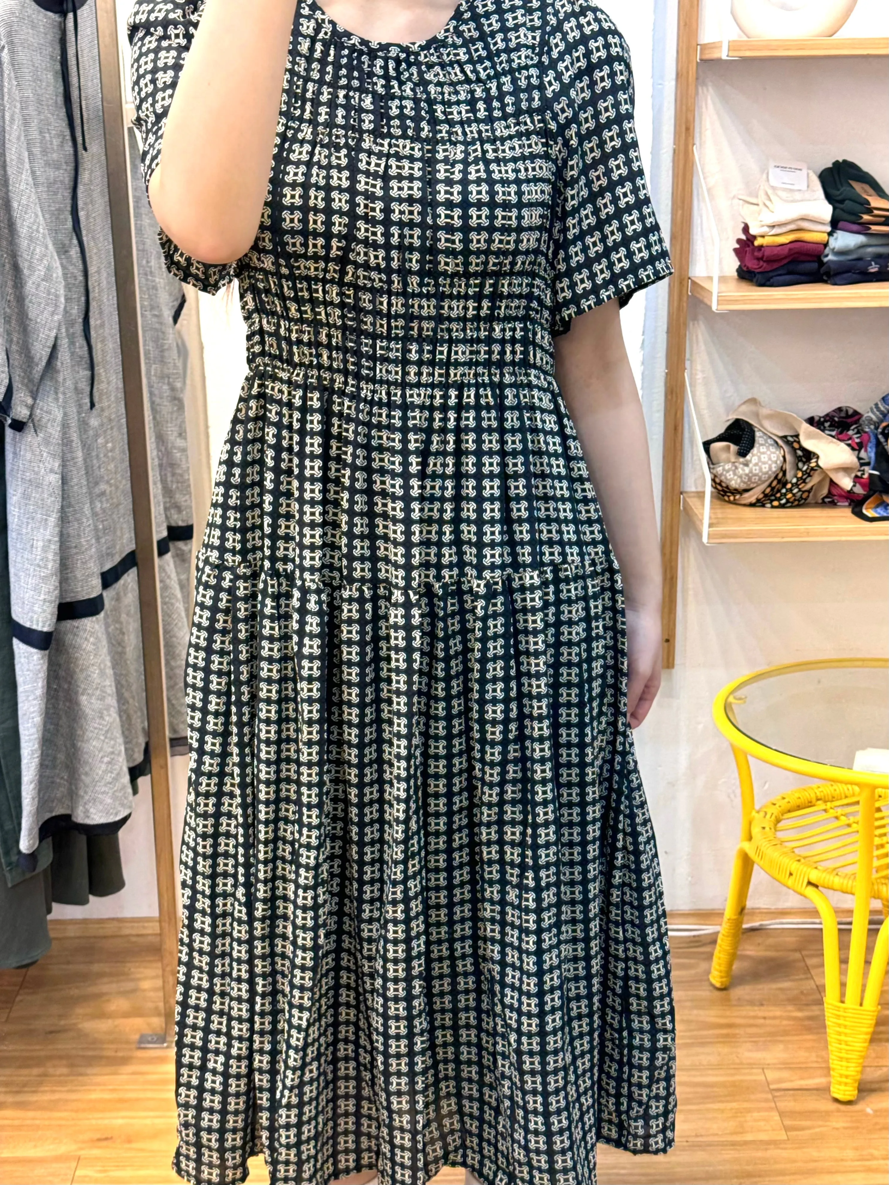 Chain Pattern Long Dress