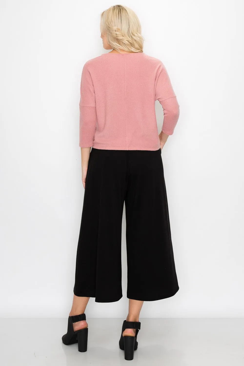 Cozy Rib Elastic Waist Sweater