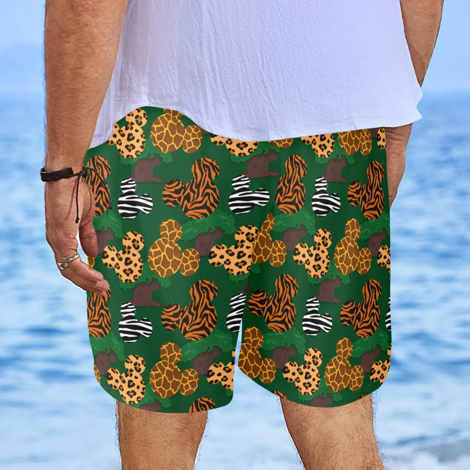 Disney Animal Prints Men's Swim Trunks Swimsuit