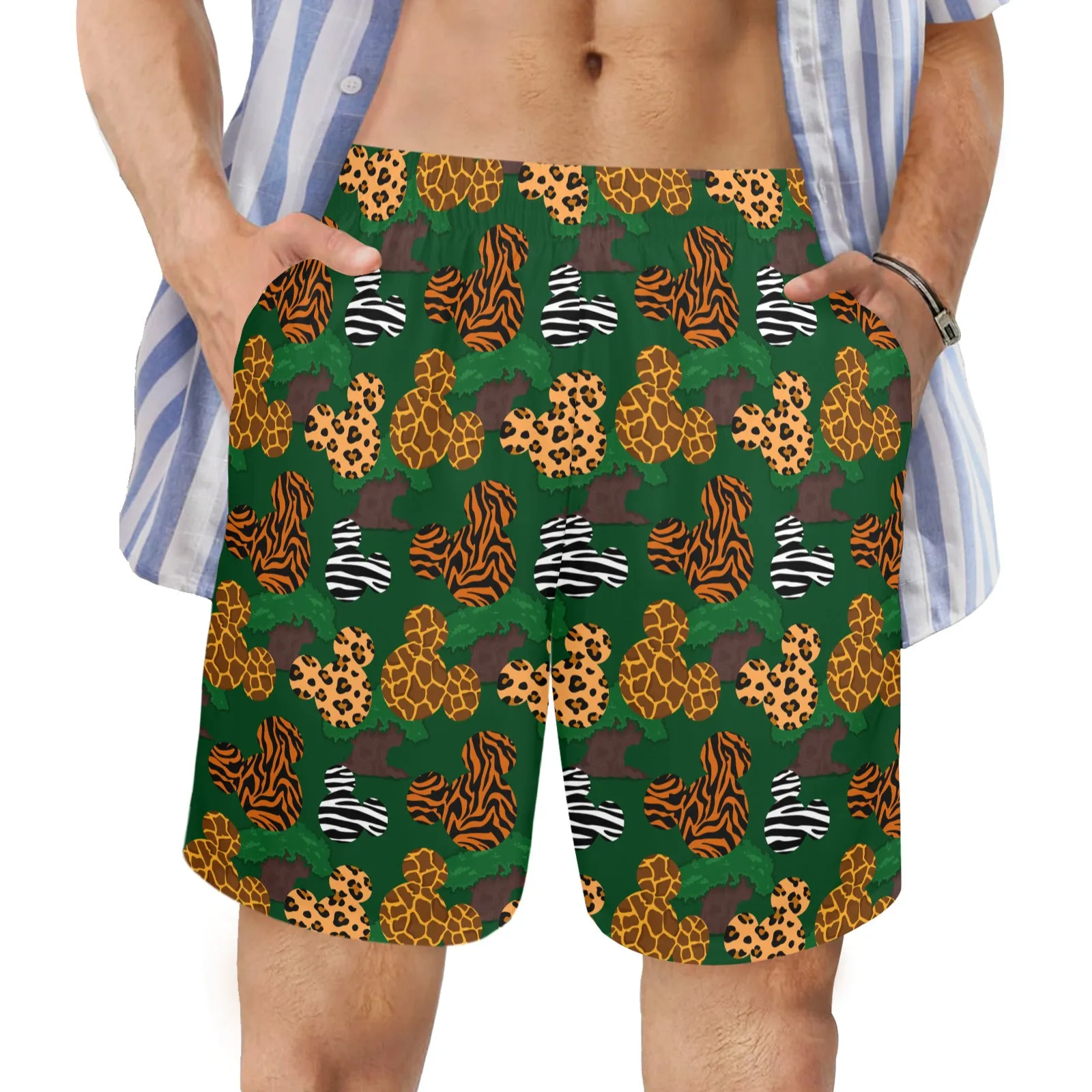 Disney Animal Prints Men's Swim Trunks Swimsuit