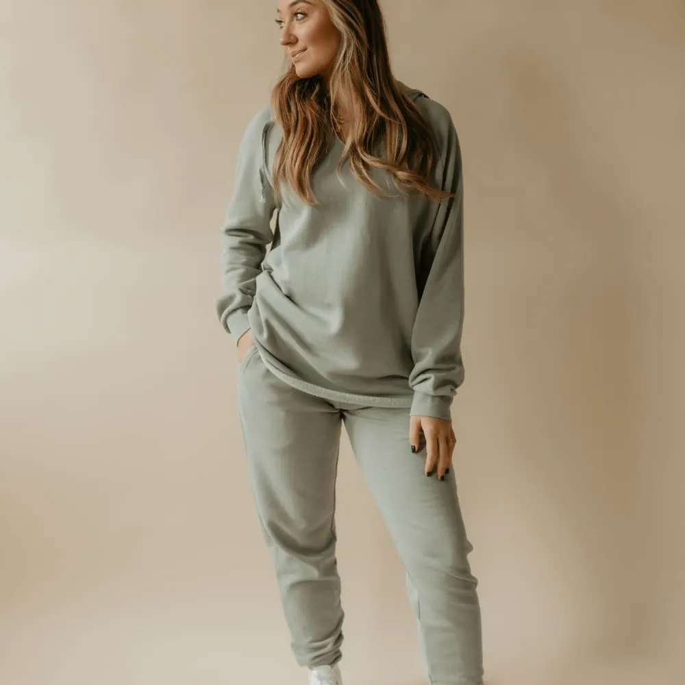 Dream Lounge Hoodie - Sage Green