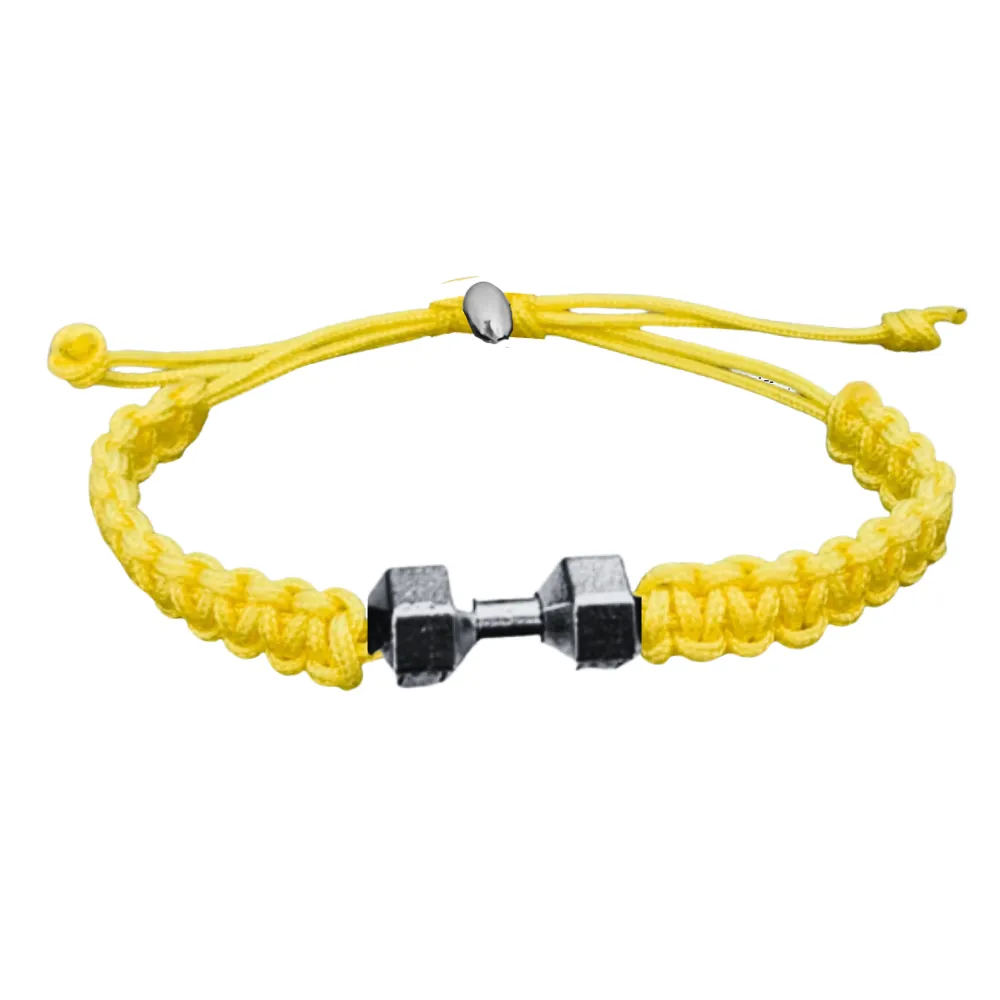 Dumbbell Adjustable Rope Bracelet