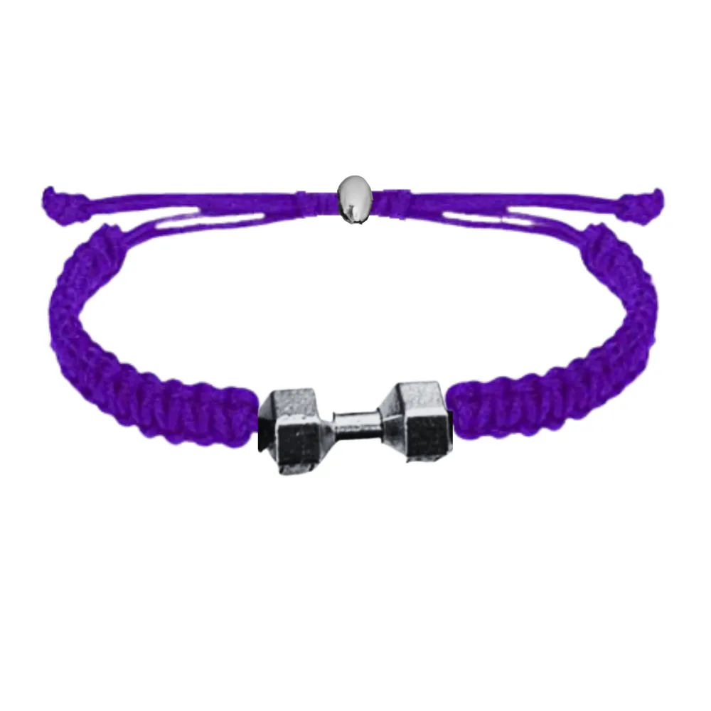 Dumbbell Adjustable Rope Bracelet