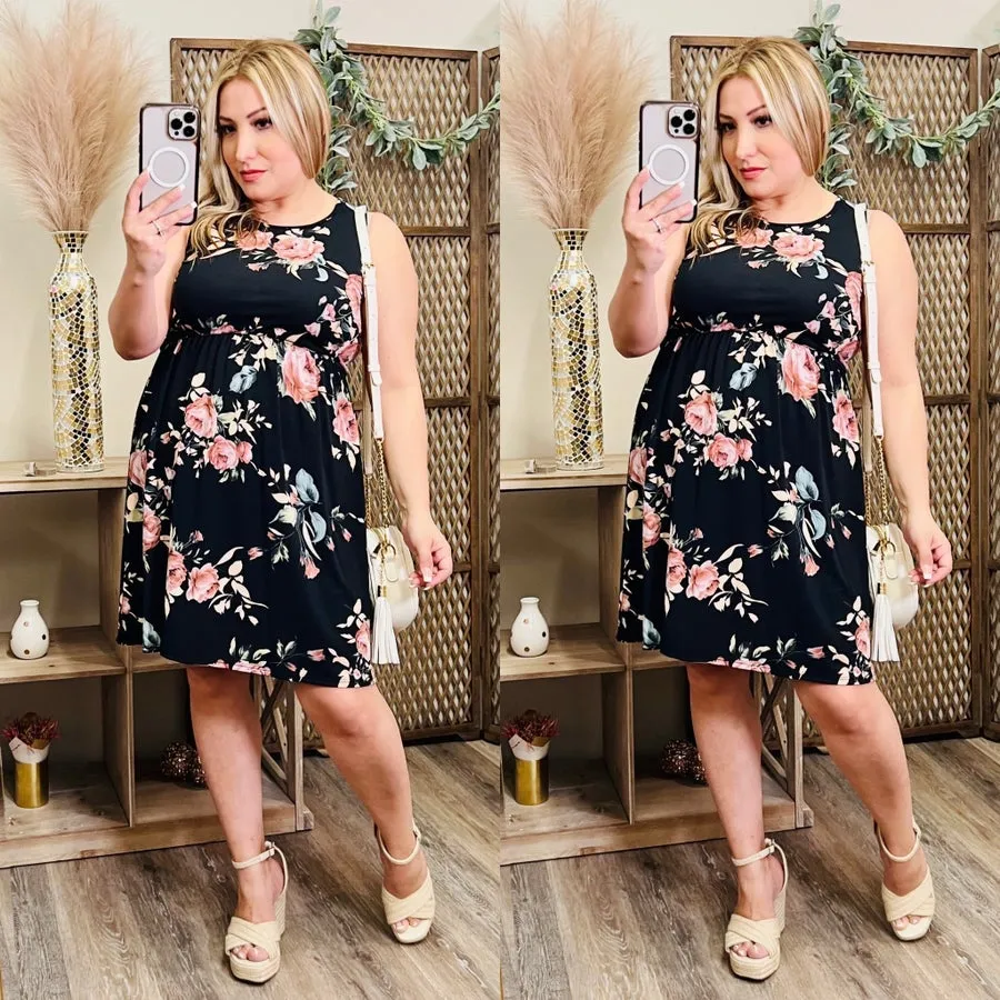 Empire Waist Floral Dress