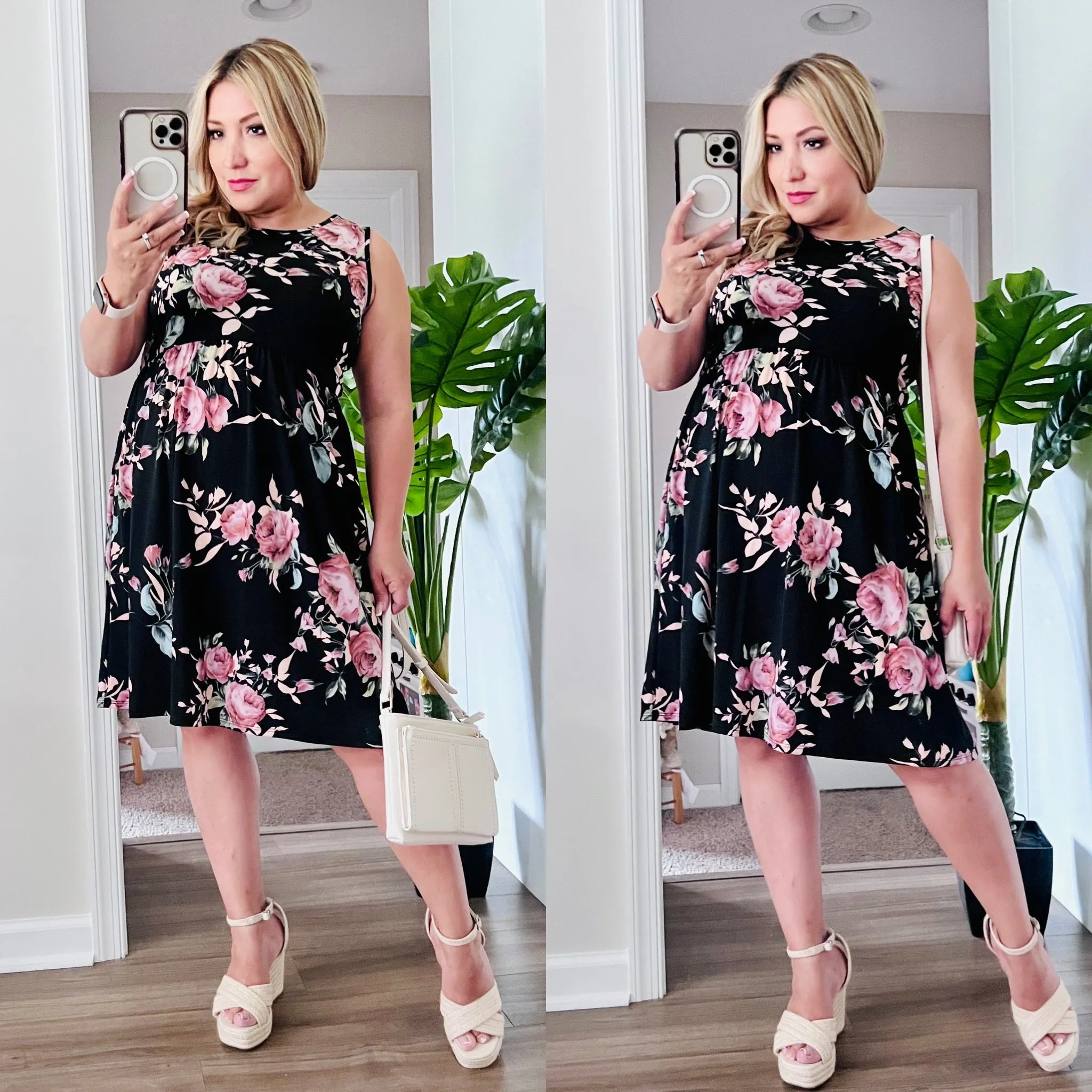 Empire Waist Floral Dress