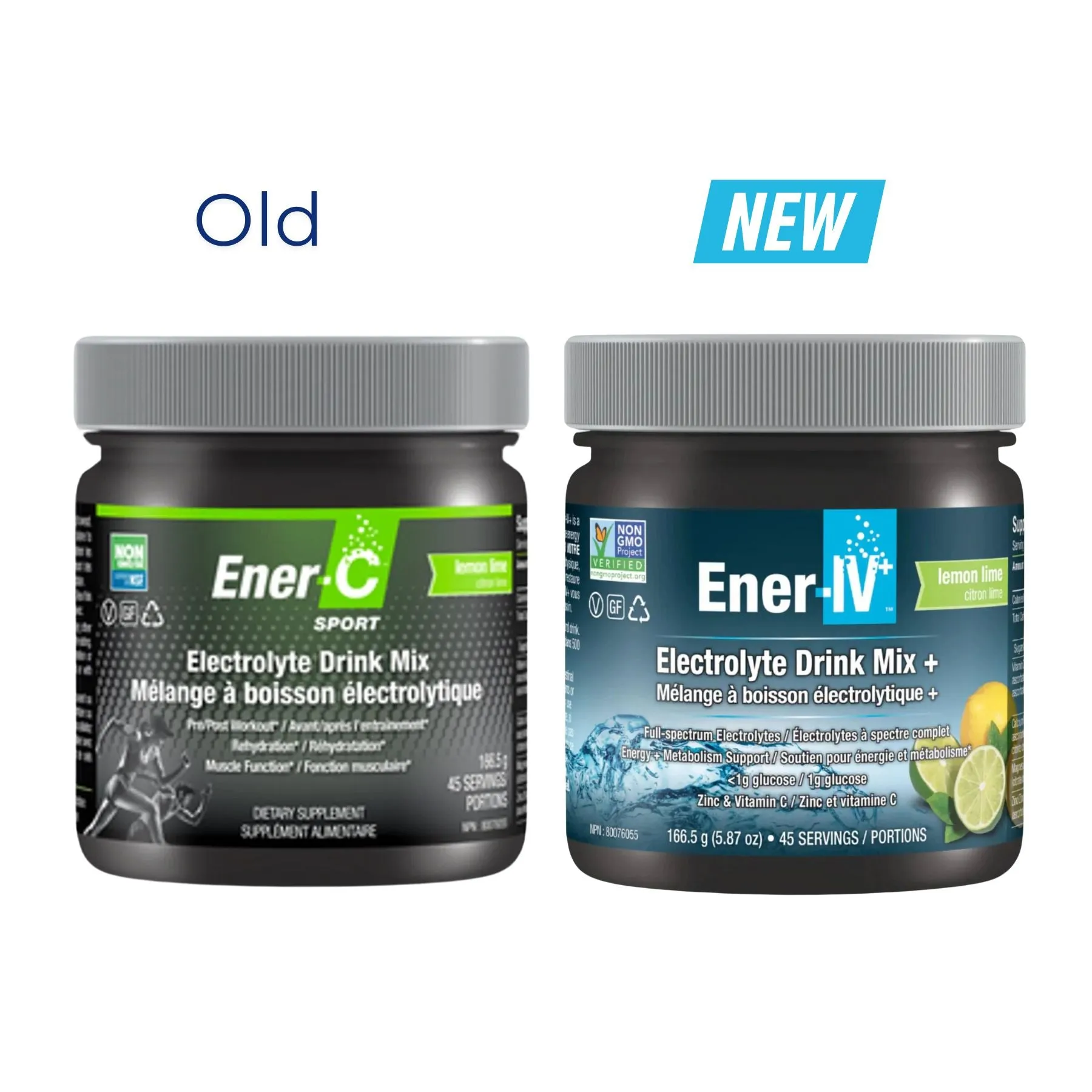 Ener-IV  Electrolyte Drink Mix Lemon Lime 166.5g (30 servings)