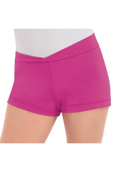 Eurotard 44754C Girls Microfiber V Front Booty Shorts