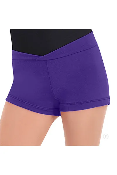 Eurotard 44754C Girls Microfiber V Front Booty Shorts