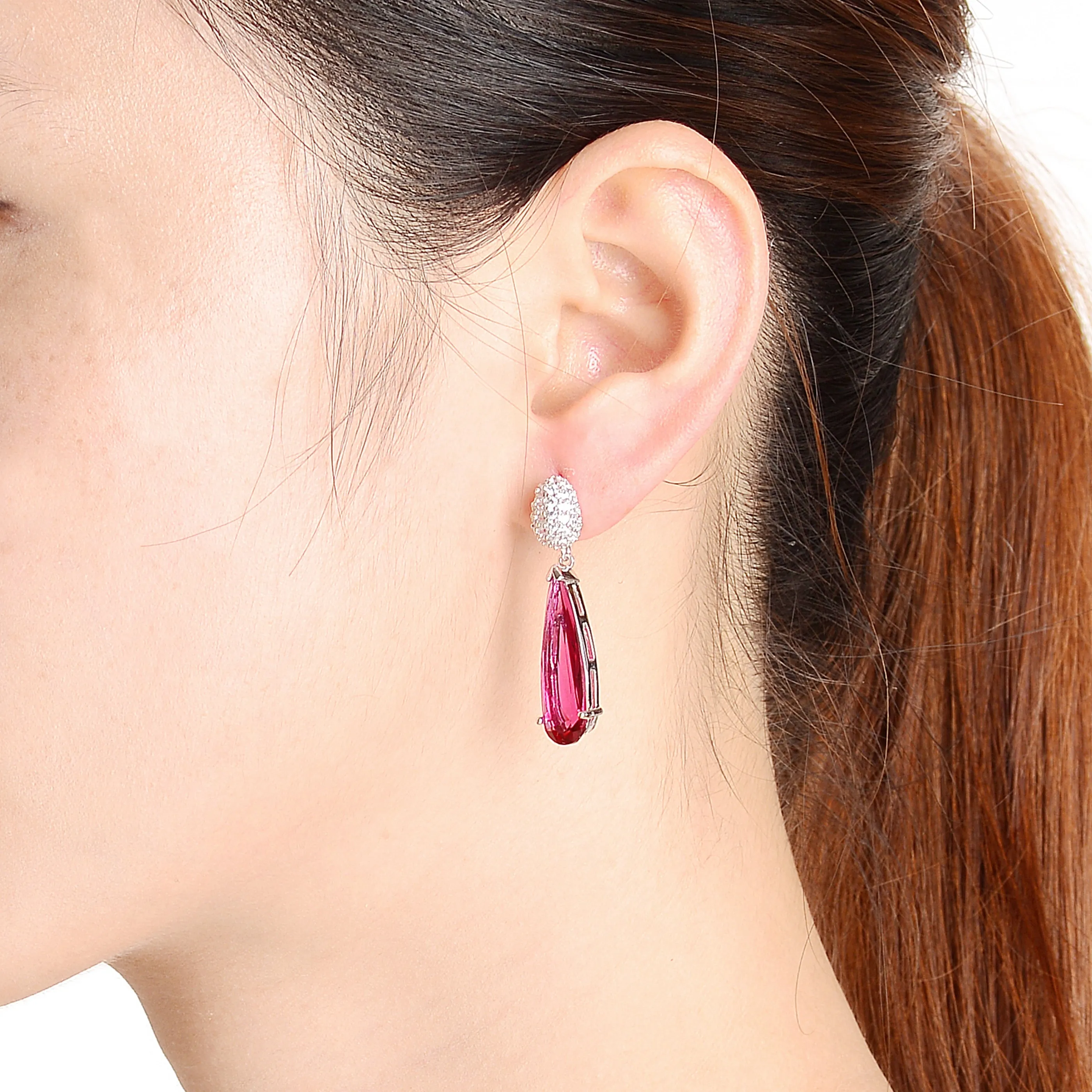 Fabienne Fuchsia Earrings