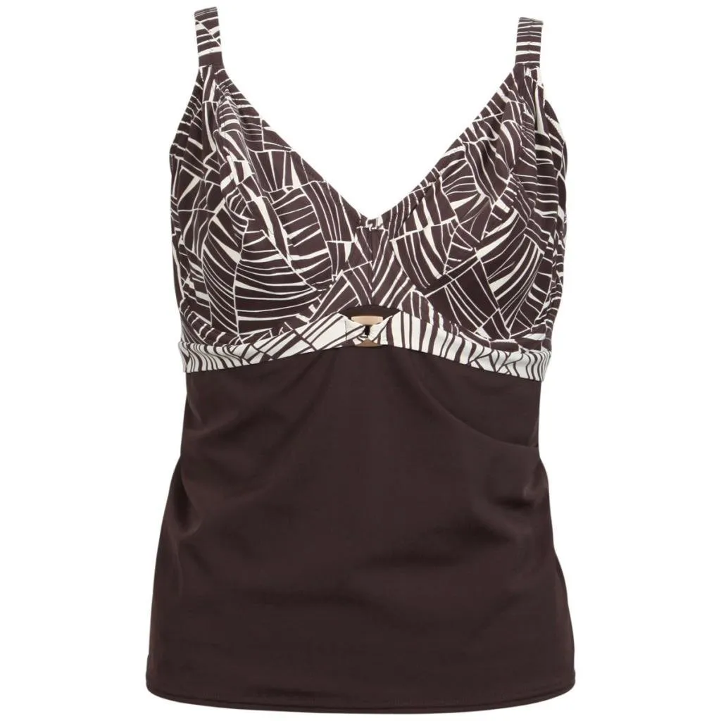 Fantasie Zurich Underwired Plunge Tankini Top, Bourbon