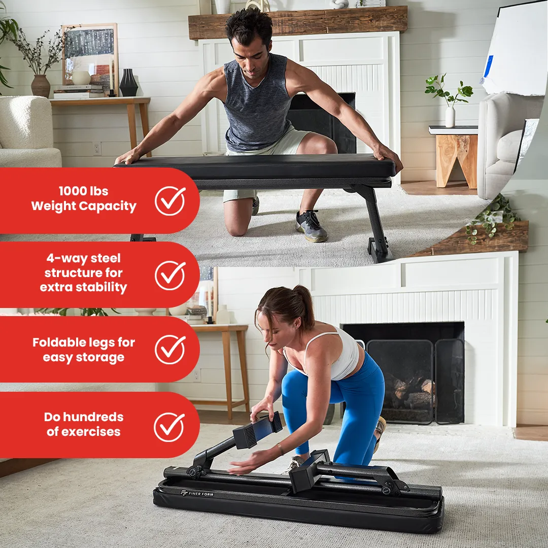 Foldable Flat Workout Bench