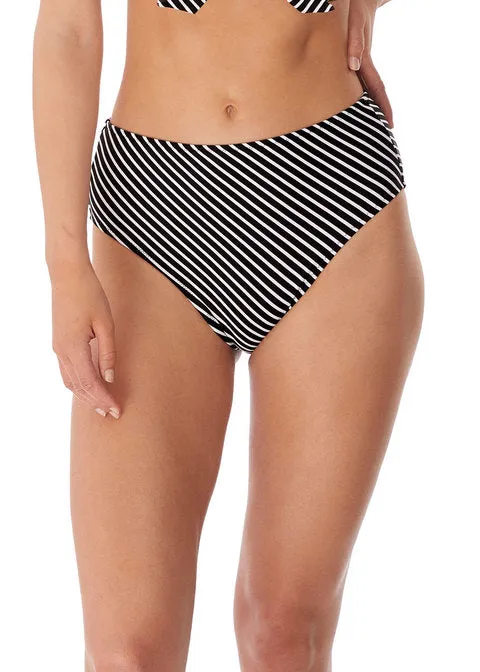 Freya Beach Hut High Waist Bikini Brief Swim Bottom Black