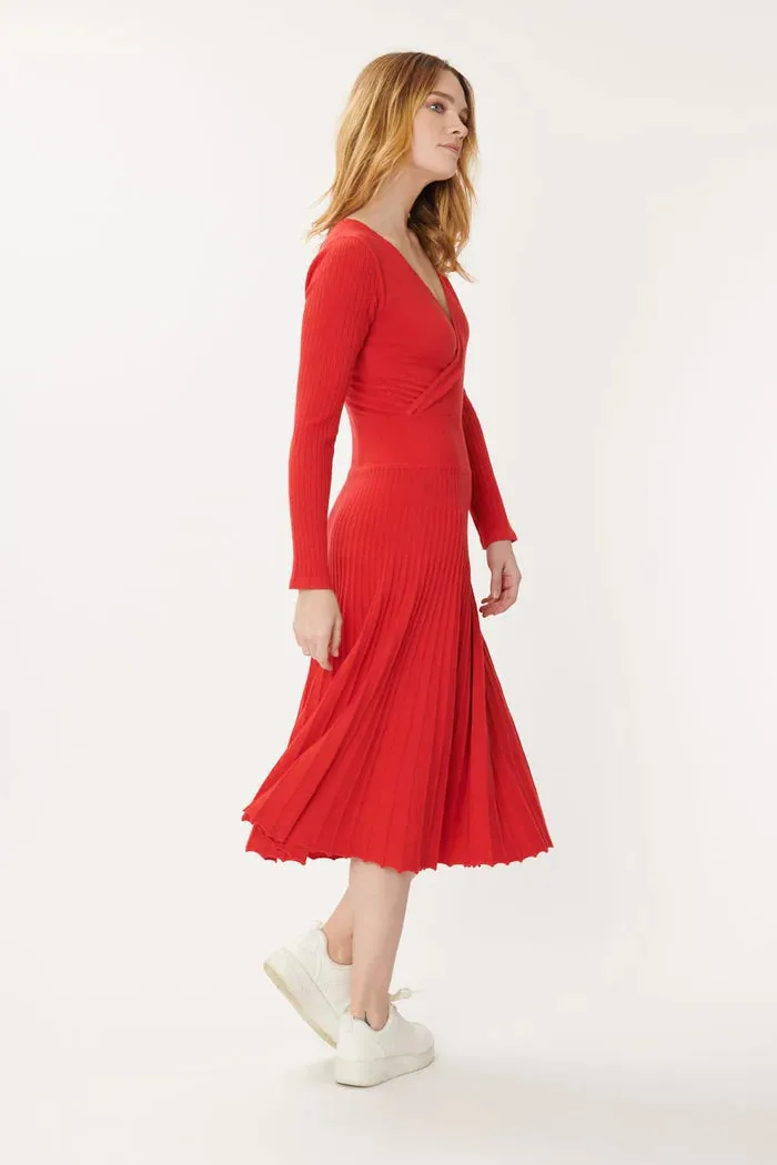 Gabia Flare Dress - Rouge