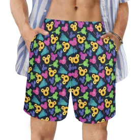 Glitter Park Snacks Men's Swim Trunks Swimsuit