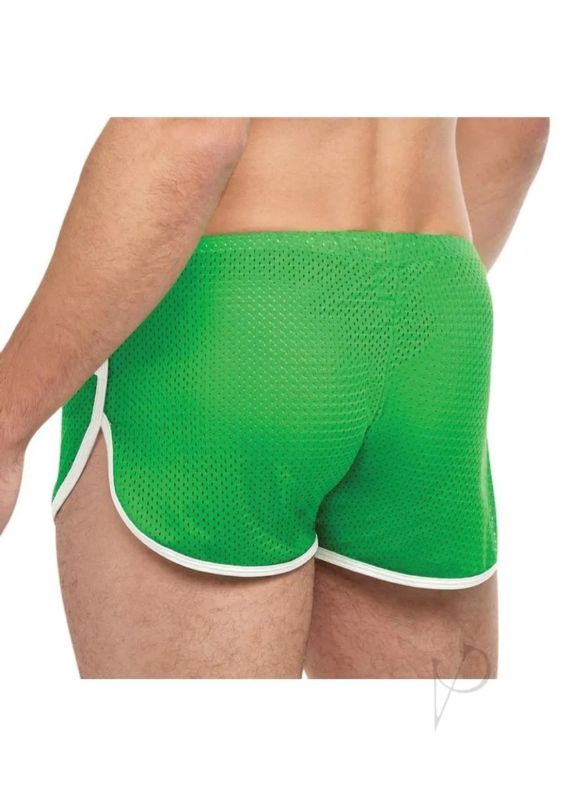 Goal Line Side Split Mesh Short S/m Grn