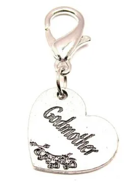 Godmother Heart Zipper Pull