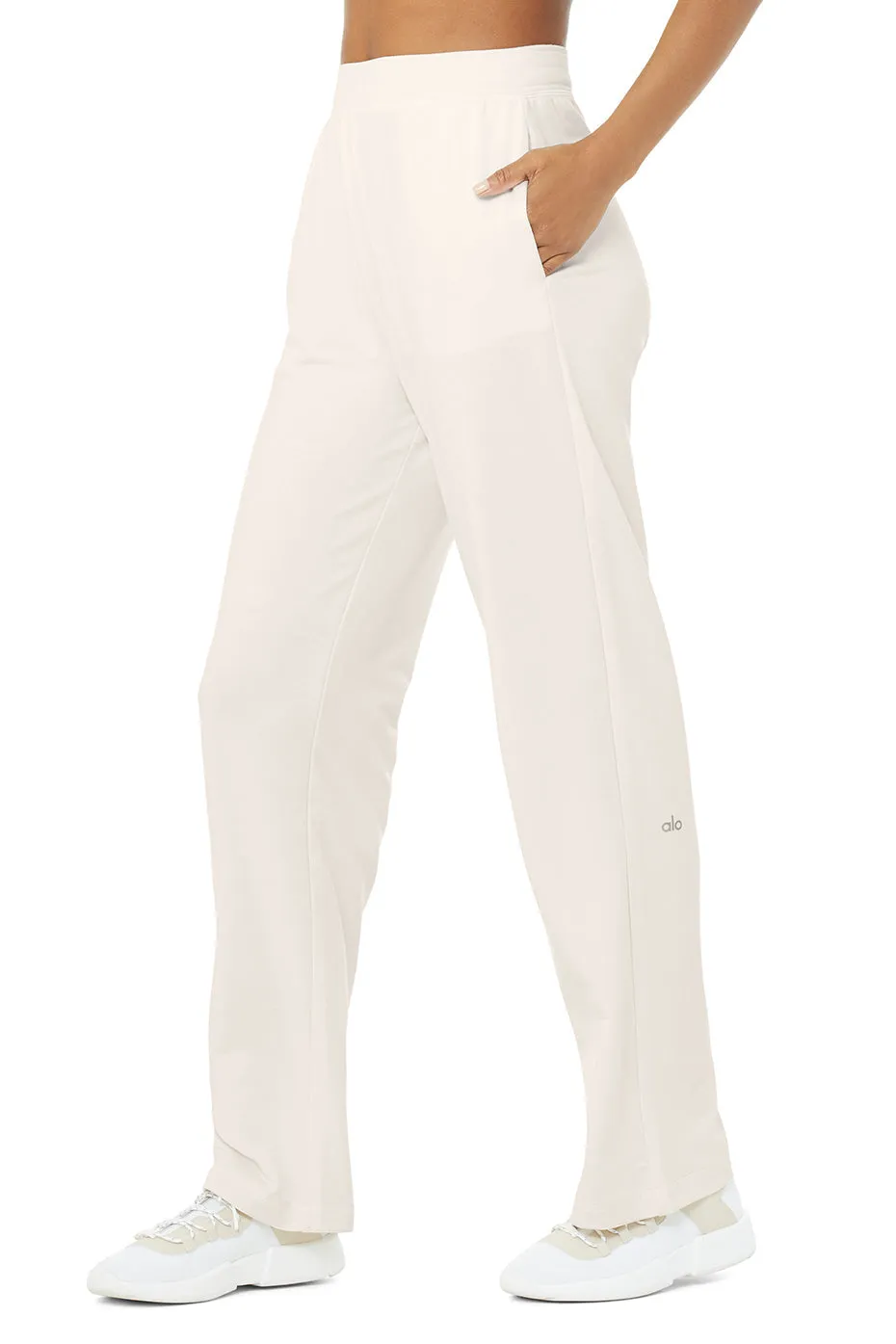 High-Waist Dreamy Wide Legging Pant - Ivory