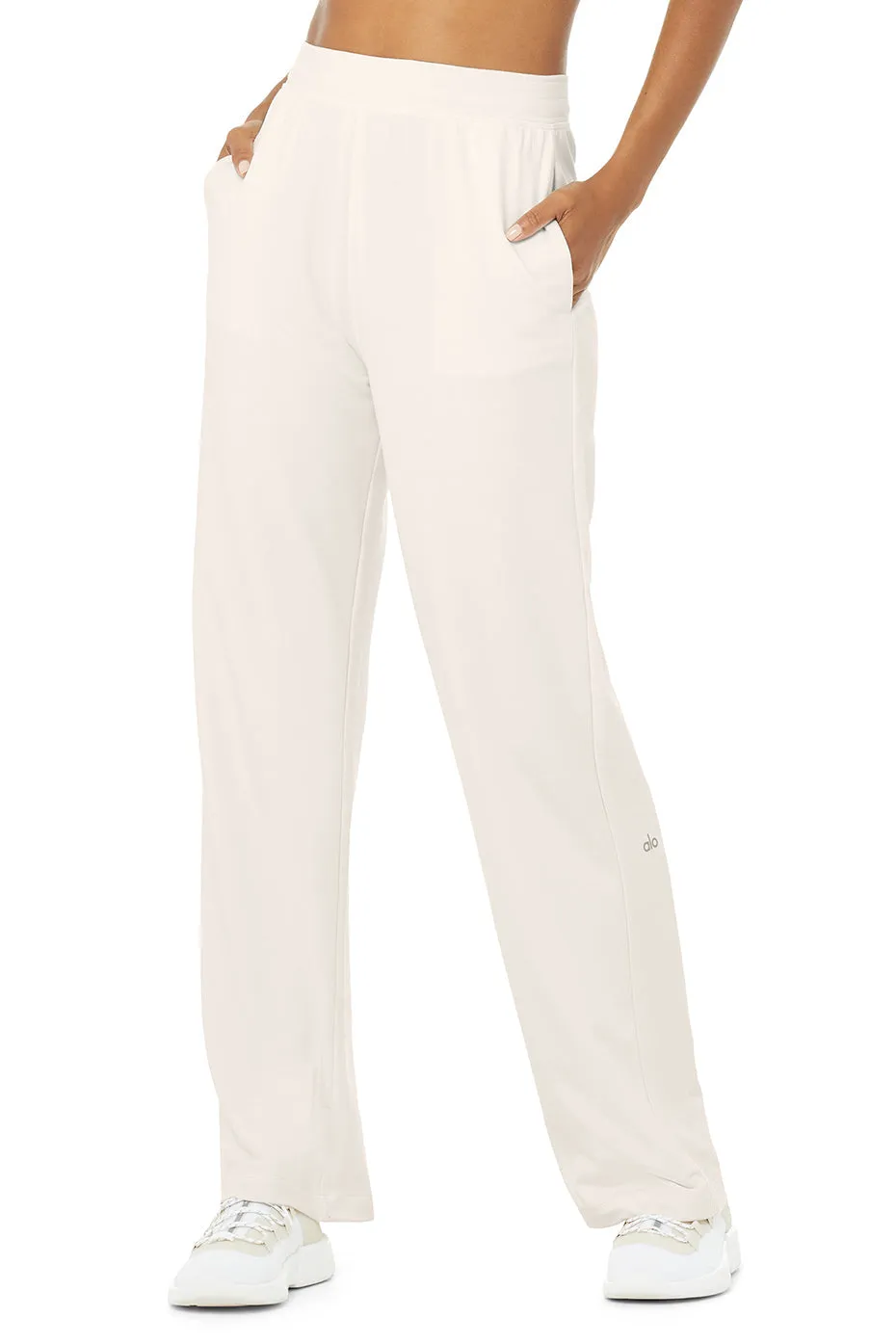 High-Waist Dreamy Wide Legging Pant - Ivory