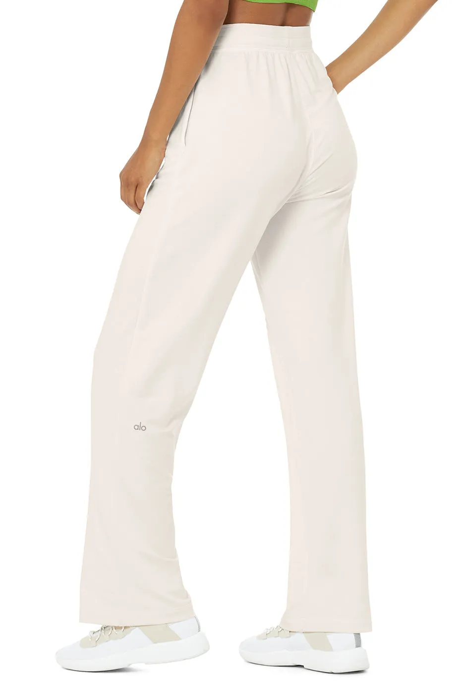 High-Waist Dreamy Wide Legging Pant - Ivory