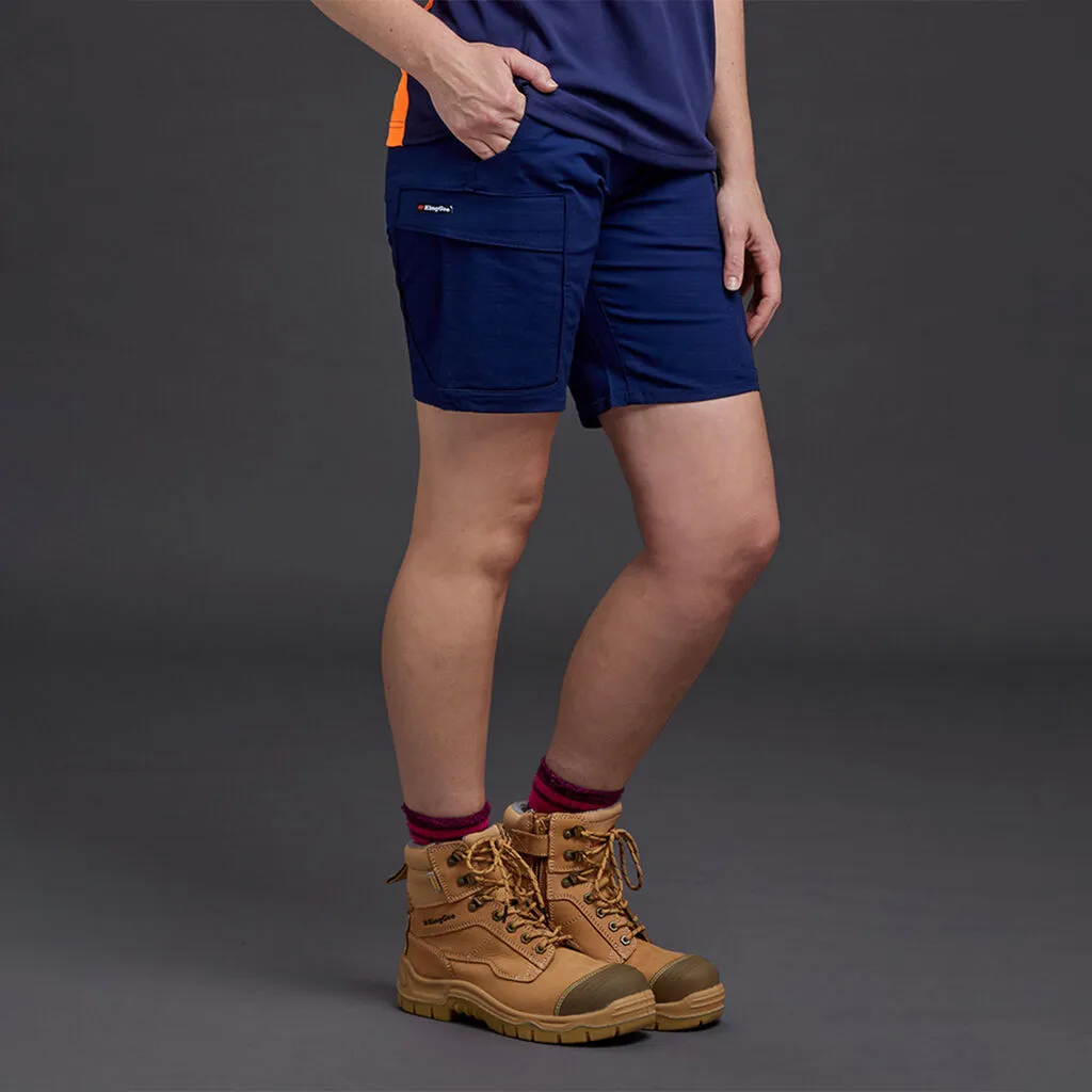 King Gee K47530 Ladies Shorts - Navy