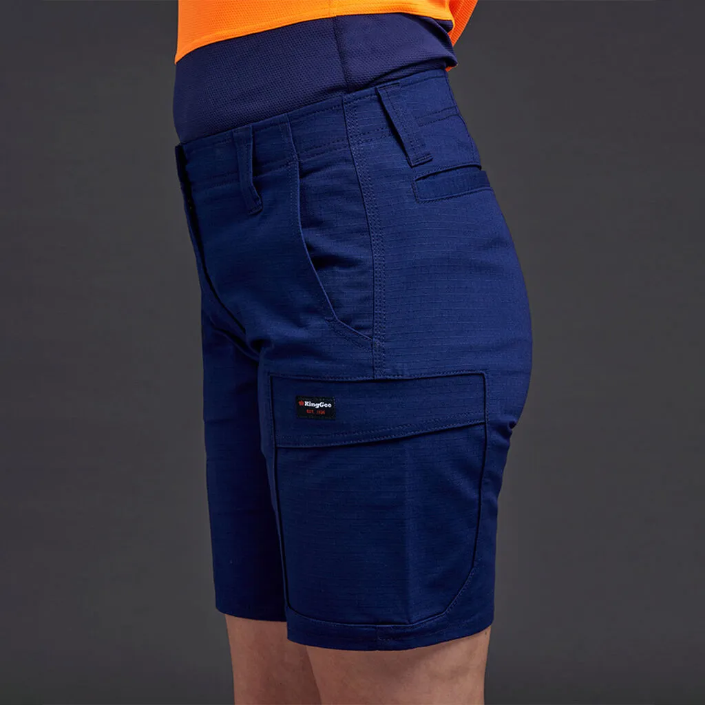 King Gee K47530 Ladies Shorts - Navy