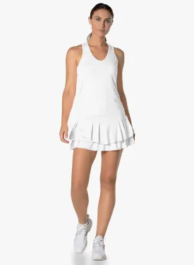 Ladies Lucky In Love In It To Win It Dress (White)