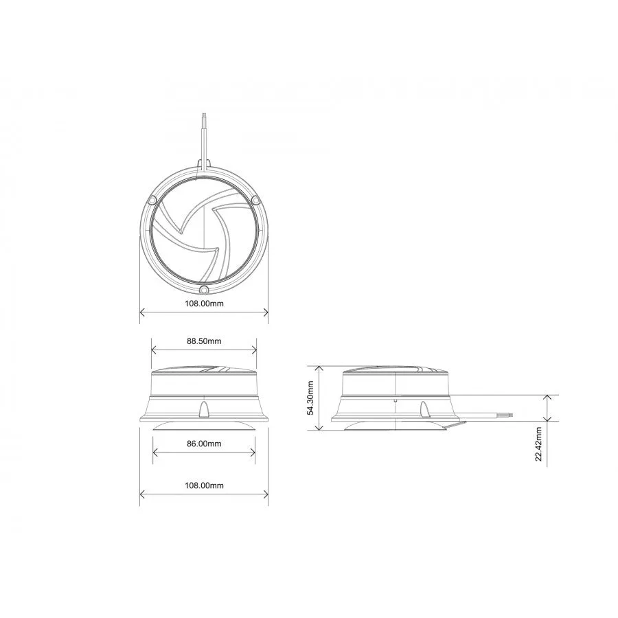 Magnetic LED Beacon / Slimline