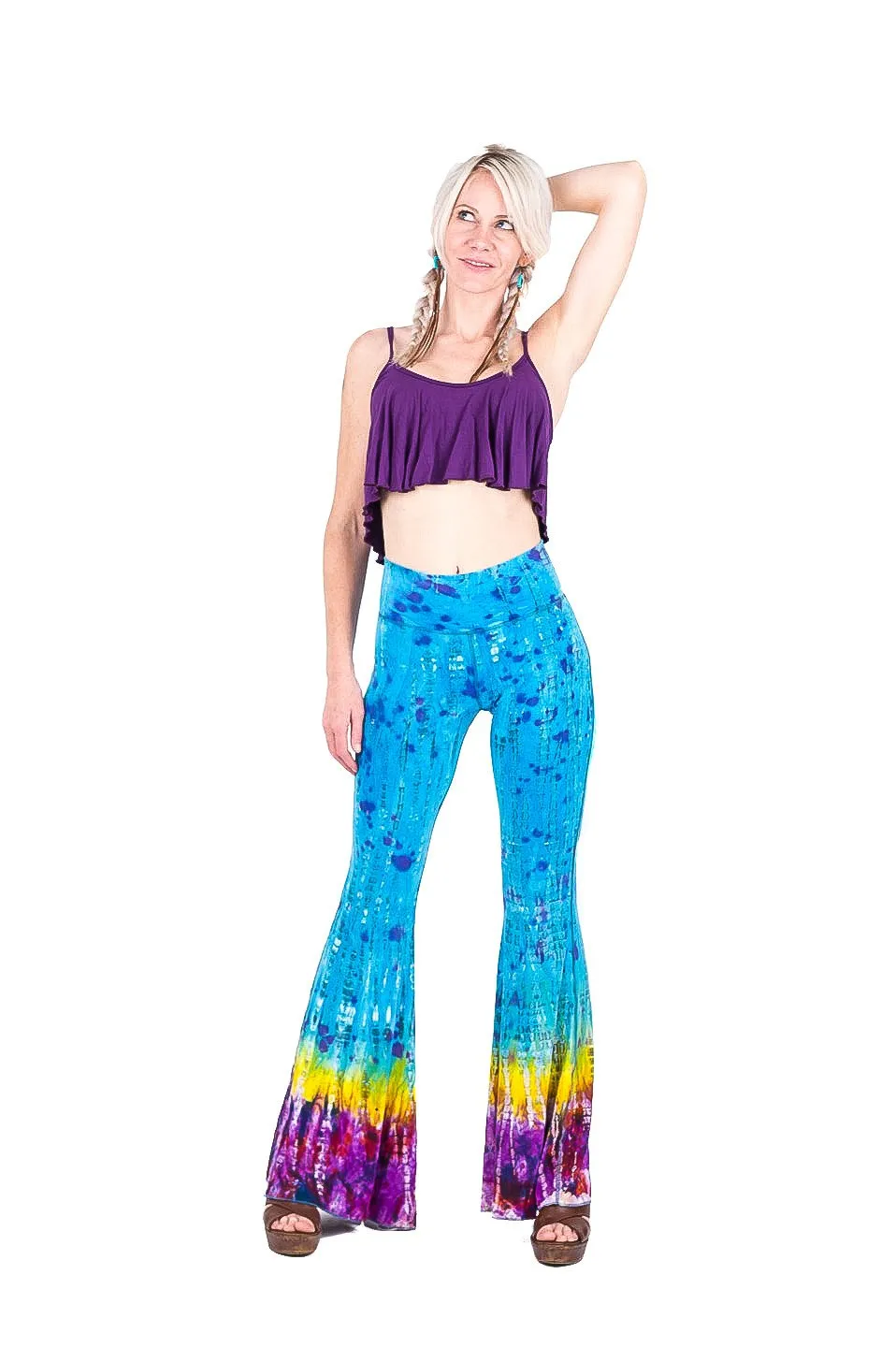 Mango pant tie dye rainbow