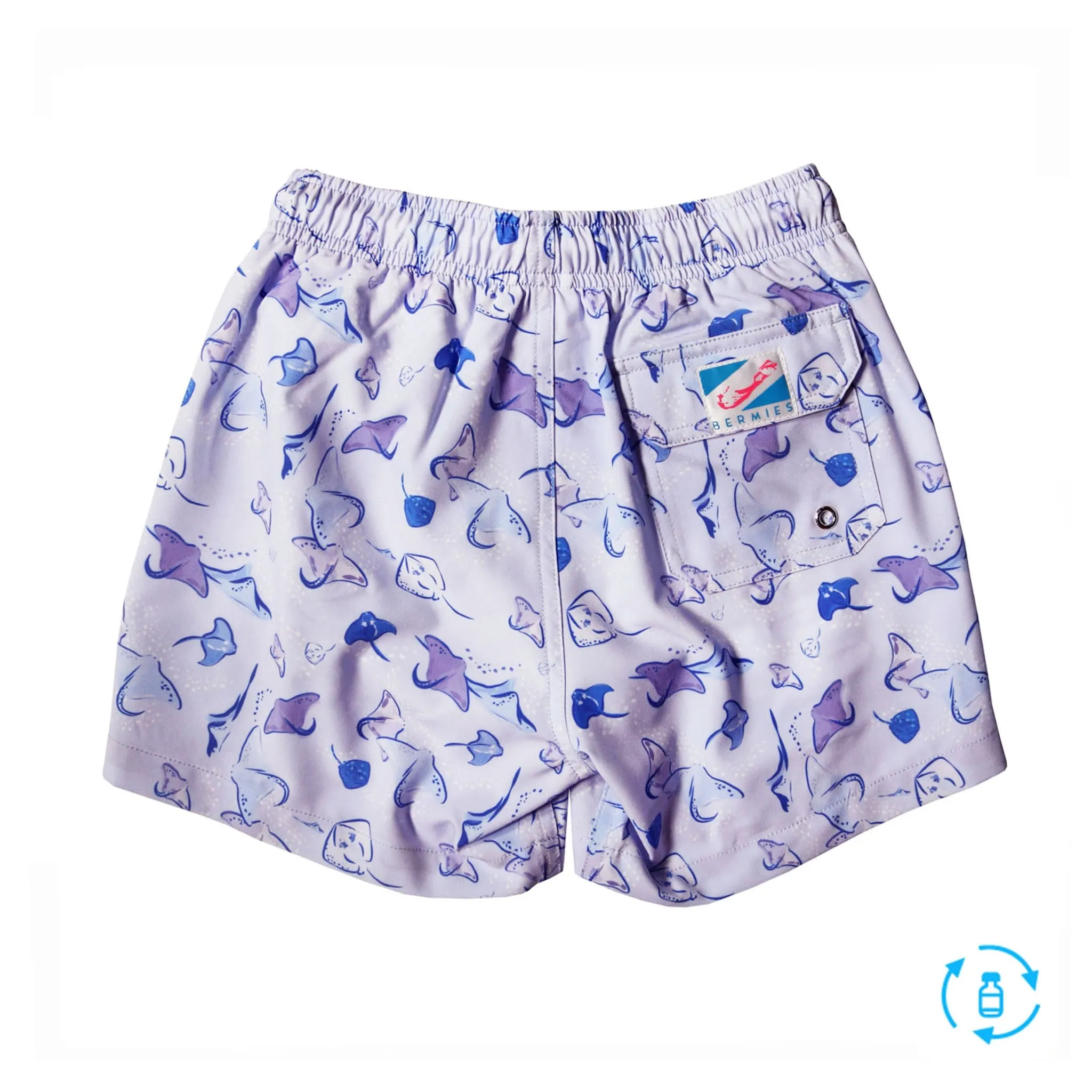 Manta Ray - Kids Swim Trunks