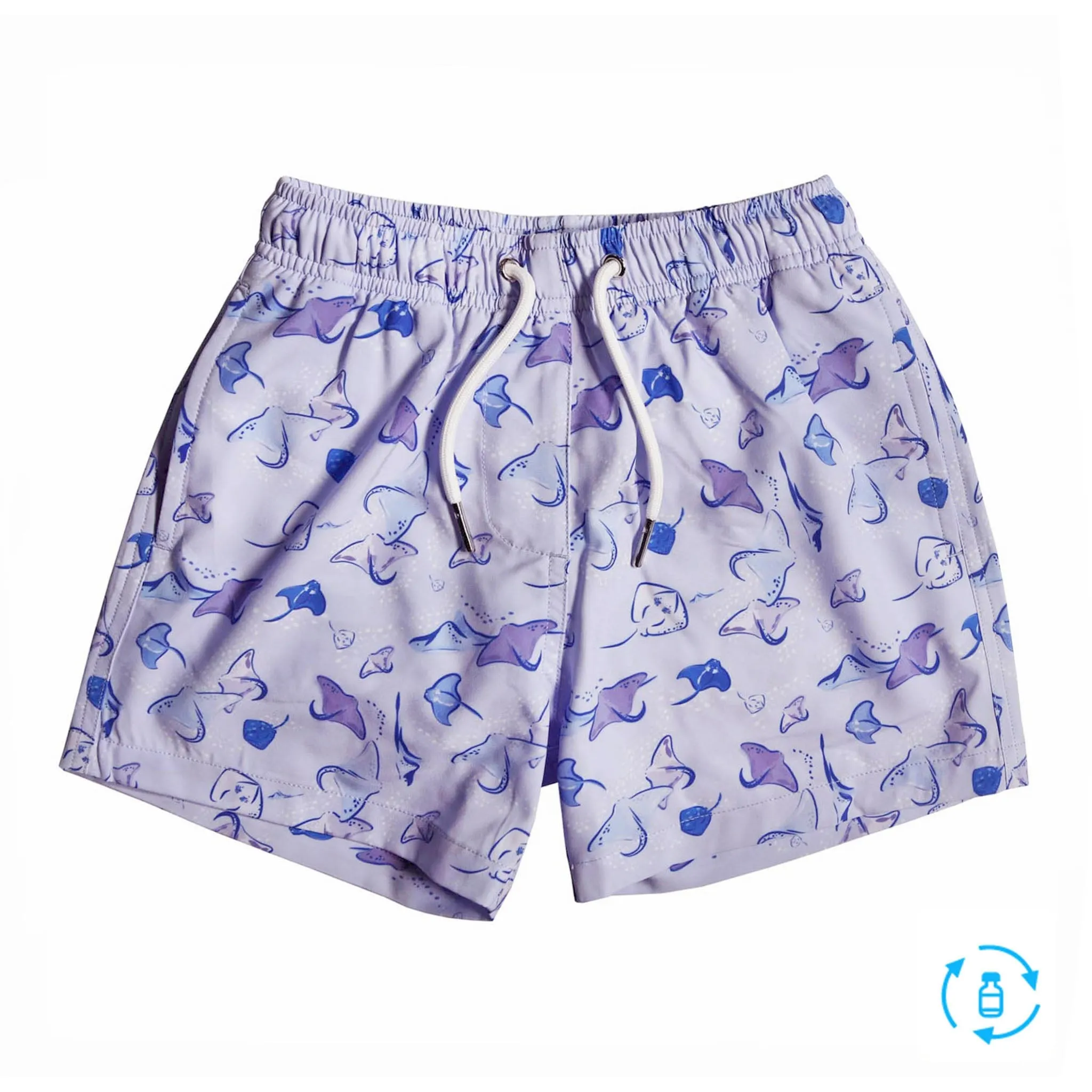 Manta Ray - Kids Swim Trunks