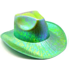 Metallic Green Cowboy/Cowgirl Hat