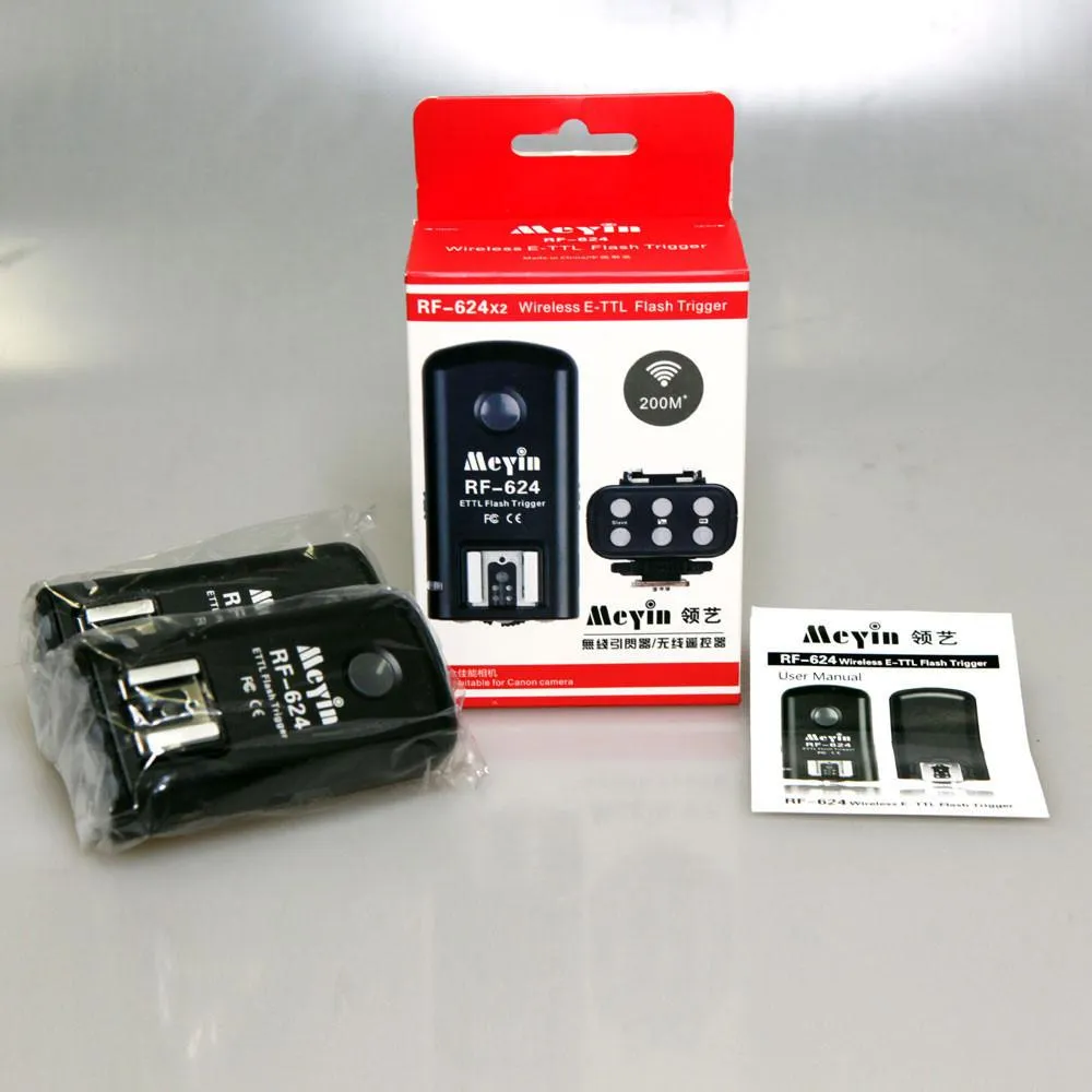 Meyin Flash Remote HSS Transreceiver Triggers for Canon RF-624 (Pair)