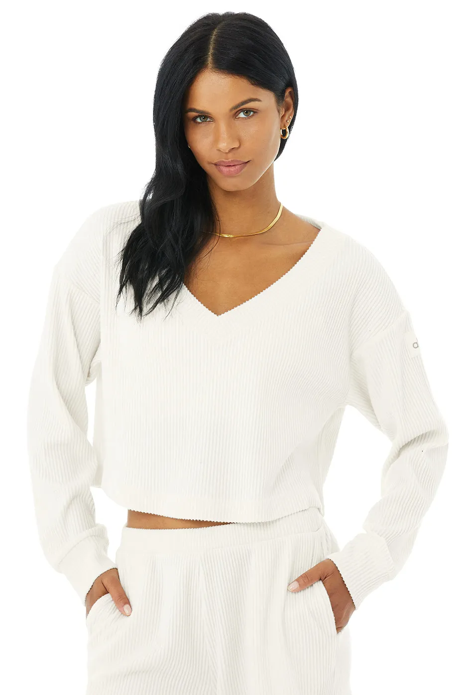 Muse V-Neck Pullover - Ivory